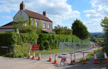 Closure of Hambrook Lane, near junction with Curtis Lane, for construction of the Stoke Gifford By-Pass.