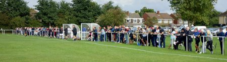 Crowd at the match between Little Stoke FC and Patchway Town on 10th September 2016.