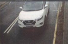ANPR camera view of a vehicle leaving the station at the Hatchet Road end.