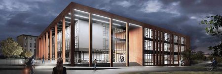 Visualisation of the new engineering building.