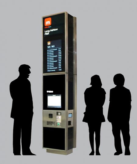 Photo of a MetroBus iPoint.