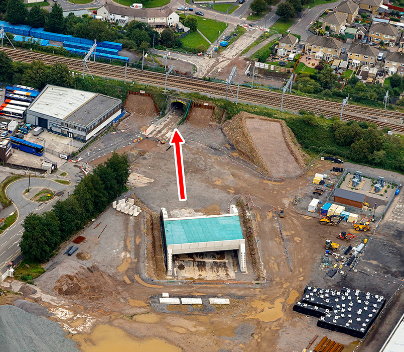 Aerial view of the site (august 2020).