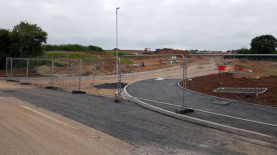 Photo of a newly constructed access road.